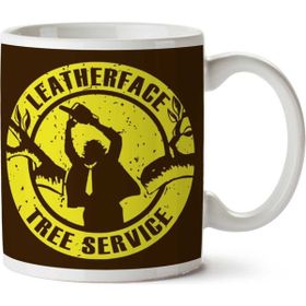 Art Hediye Leatherface Tree Service Texas Chainsaw Massacre Iki Tarafı Baskılı Kupa Bardak