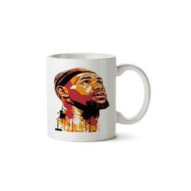 Art Hediye Lebron Atış Hedef İki Tarafı Baskılı Kupa Bardak