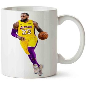 Art Hediye Lebron James Lakers Iki Tarafı Baskılı Kupa Bardak