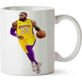 Art Hediye Lebron James Lakers Iki Tarafı Baskılı Kupa Bardak