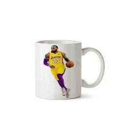 Art Hediye Lebron James Lakers01 İki Tarafı Baskılı Kupa Bardak