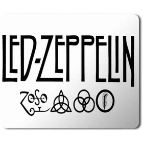 Art Hediye LED Zeppelin Baskılı 23x19 cm Mouse Pad