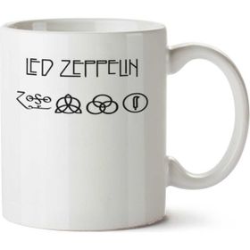 Art Hediye Led Zeppelin İki Tarafı Baskılı Kupa Bardak