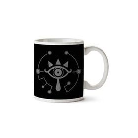 Art Hediye Legend Of Zelda Breath Of The Wild Sheikah Eye White01 İki Tarafı Baskılı Kupa Bardak