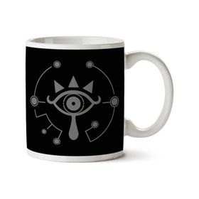 Art Hediye Legend Of Zelda Breath Of The Wild Sheikah Eye White01 İki Tarafı Baskılı Kupa Bardak