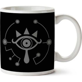 Art Hediye Legend Of Zelda Breath Of The Wild Sheikah Eye White01 İki Tarafı Baskılı Kupa Bardak