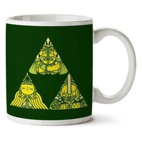 Art Hediye Legend Of Zelda Triforce 01 İki Tarafı Baskılı Kupa Bardak