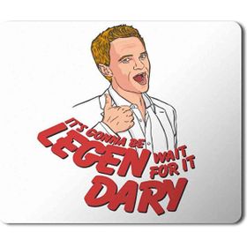 Art Hediye Legendary Barney Stinson How I Met Your Mother Baskılı 23x19 cm Mouse Pad