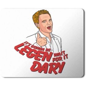 Art Hediye Legendary Barney Stinson How I Met Your Mother Baskılı 23x19 cm Mouse Pad