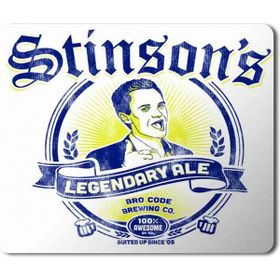 Art Hediye Legendary Barney Stinsons Baskılı 23x19 cm Mouse Pad