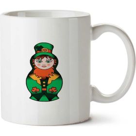 Art Hediye Leprechaun Matrioska İki Tarafı Baskılı Kupa Bardak