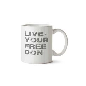 Art Hediye Live Your Free Don İki Tarafı Baskılı Kupa Bardak