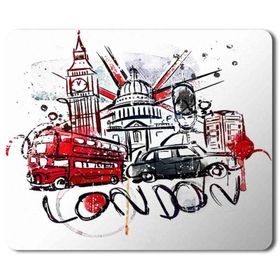 Art Hediye London Baskılı 23x19 cm Mouse Pad