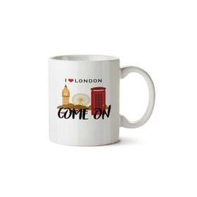Art Hediye London Come On İki Tarafı Baskılı Kupa Bardak