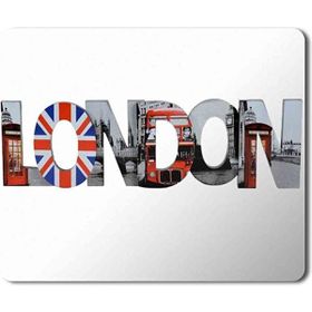 Art Hediye London Eye Big Ben Central London Hotel Baskılı 23x19 cm Mouse Pad