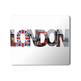 Art Hediye London Eye Big Ben Central London Hotel Baskılı 23x19 cm Mouse Pad
