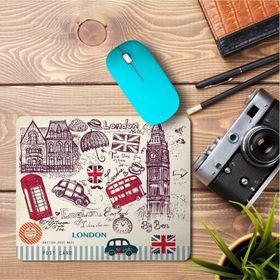 Art Hediye Londra İngiltere Temalı Baskılı 23x19 cm Mouse Pad