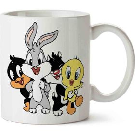 Art Hediye Looney Tunes İki Tarafı Baskılı Kupa Bardak