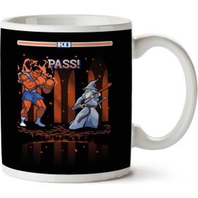 Art Hediye Lord Of The Rings Street Fighter Balrog Vs Gandalf İki Tarafı Baskılı Kupa Bardak