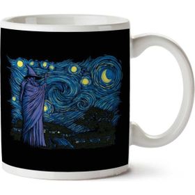 Art Hediye Lord Of The Rings Van Gogh Starry Hobbiton İki Tarafı Baskılı Kupa Bardak