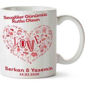 Art Hediye Love Aşıklar Love Sevgililer Günü Kupa Bardak