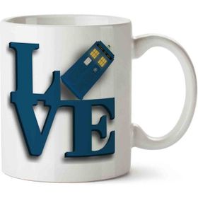 Art Hediye Love Doctor Who İki Tarafı Baskılı Kupa Bardak