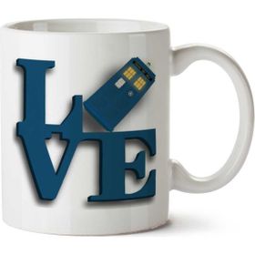 Art Hediye Love Doctor Who İki Tarafı Baskılı Kupa Bardak