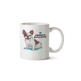 Art Hediye Love French Bulldog Pati İki Tarafı Baskılı Kupa Bardak