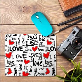 Art Hediye Love Kalp Sevgi Baskılı 23x19 cm Mouse Pad