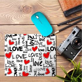 Art Hediye Love Kalp Sevgi Baskılı 23x19 cm Mouse Pad