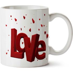 Art Hediye Love Sevgi Aşk İki Tarafı Baskılı Kupa Bardak