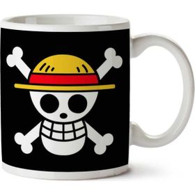 Art Hediye Luffy Pirate Flag One Piece Baskılı Kupa Bardak