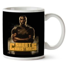 Art Hediye Luke Cage Sweet Christmas Marvel Defenders İki Tarafı Baskılı Kupa Bardak