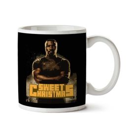Art Hediye Luke Cage Sweet Christmas Marvel Defenders İki Tarafı Baskılı Kupa Bardak