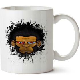 Art Hediye Mad Monkey İki Tarafı Baskılı Kupa Bardak