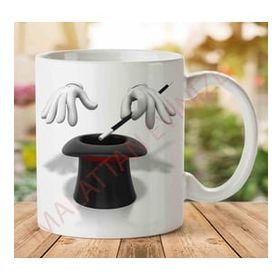 Art Hediye Magic Hat İki Tarafı Baskılı Kupa Bardak