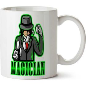 Art Hediye Magician Şapka İki Tarafı Baskılı Kupa Bardak
