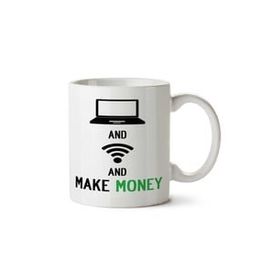 Art Hediye Make Money İki Tarafı Baskılı Kupa Bardak