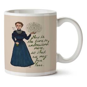 Art Hediye Marie Curie İki Tarafı Baskılı Kupa Bardak