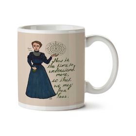 Art Hediye Marie Curie İki Tarafı Baskılı Kupa Bardak