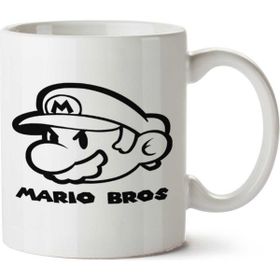 Art Hediye Mario Bros 1 İki Tarafı Baskılı Kupa Bardak