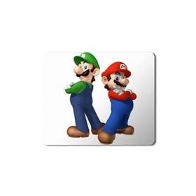 Art Hediye Mario Bros Luigi Superstar Baskılı 23x19 cm Mouse Pad