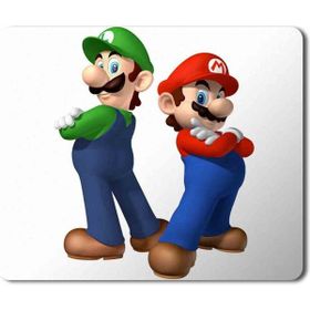Art Hediye Mario Bros Luigi Superstar Baskılı 23x19 cm Mouse Pad