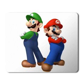 Art Hediye Mario Bros Luigi Superstar Baskılı 23x19 cm Mouse Pad