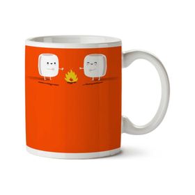 Art Hediye Marshmallows İki Tarafı Baskılı Kupa Bardak
