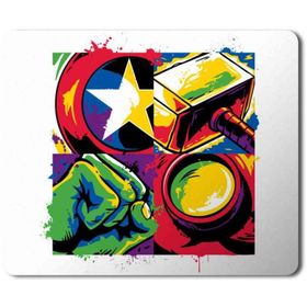 Art Hediye Marvel Avengers Simgeler Baskılı 23x19 cm Mouse Pad