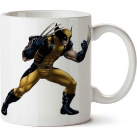 Art Hediye Marvel Avengers Wolwerine İki Tarafı Baskılı Kupa Bardak
