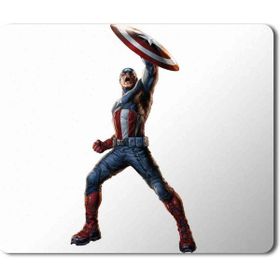 Art Hediye Marvel Captain America Baskılı 23x19 cm Mouse Pad