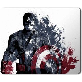 Art Hediye Marvel Captain America Baskılı 23x19 cm Mouse Pad