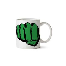 Art Hediye Marvel Hulk Yumruk İki Tarafı Baskılı Kupa Bardak